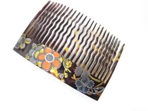 アンティーク　本鼈甲　蒔絵　螺鈿　櫛